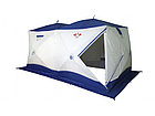 Всесезонная палатка Призма Шелтерс Big Twin (2-сл) 430*215 (бело-синий), фото 4