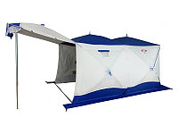Всесезонная палатка Призма Шелтерс Big Twin (2-сл) 430*215 (бело-синий)