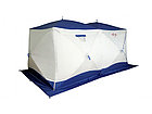 Всесезонная палатка Призма Шелтерс Big Twin (2-сл) 430*215 (бело-синий), фото 5