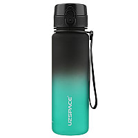 Бутылка спортивная для воды UZSPACE GRADIENT1000 мл черный-зеленый