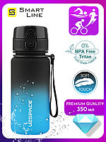 Бутылка спортивная для воды UZSPACE GRADIENT 350 мл черный-синий