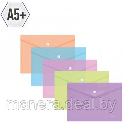 Папка-конверт на кнопке "Instinct", А5+ - фото 3 - id-p137686458