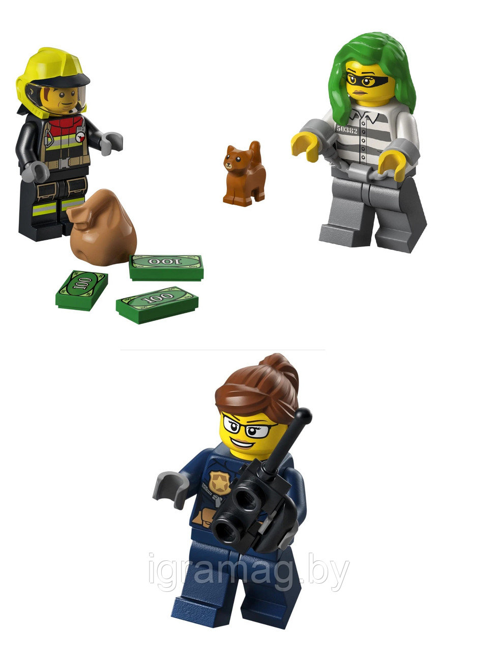 Конструктор Лего Сити Пожарная бригада и полицейская погоня LEGO City - фото 6 - id-p190262708