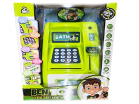 Детская копилка сейф+ банкомат с купюроприемником Ben 10, сейф детский - фото 1 - id-p190288642
