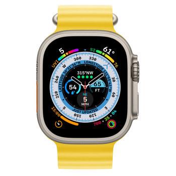 Apple Apple Watch Ultra GPS + Cellular 49мм Titanium Case with Yellow Ocean Band MQEC3 - фото 2 - id-p190288658