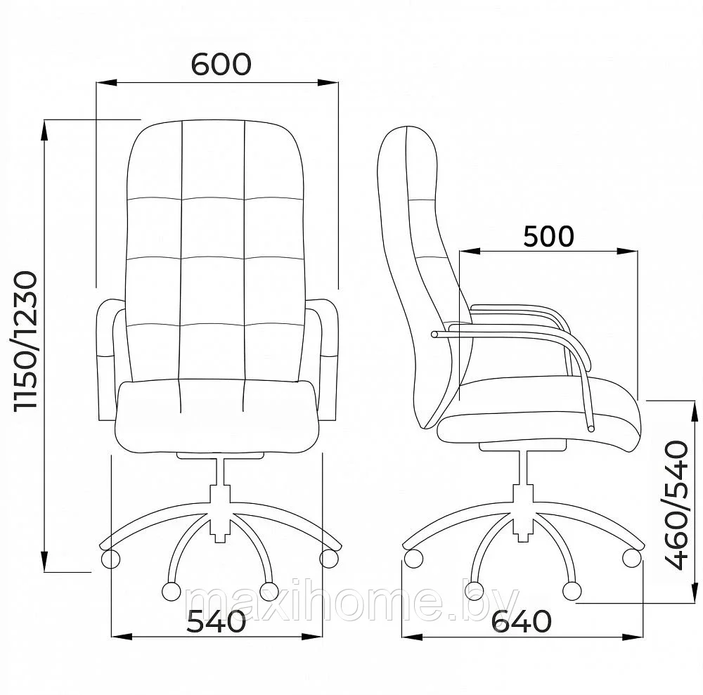 Кресло поворотное ORLANDO, CHROME, ECO-(черный) - фото 9 - id-p167980715