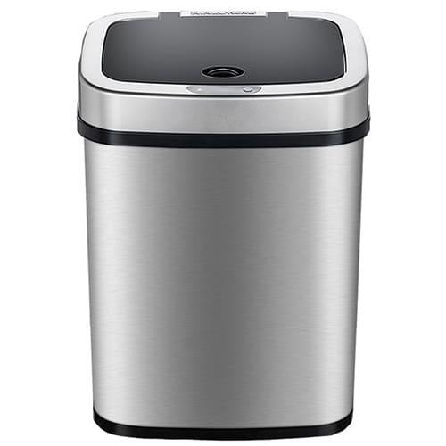 Умное мусорное ведро Ninestars Stainless Steel Sensor Trash Can 12л DZT-12-5 (Серебристый) - фото 1 - id-p190303106