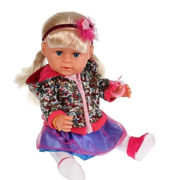 Кукла развивающая интерактивная функциональная Танюша 45см Карапуз пьет писает, аналог Baby Born - фото 4 - id-p70775674