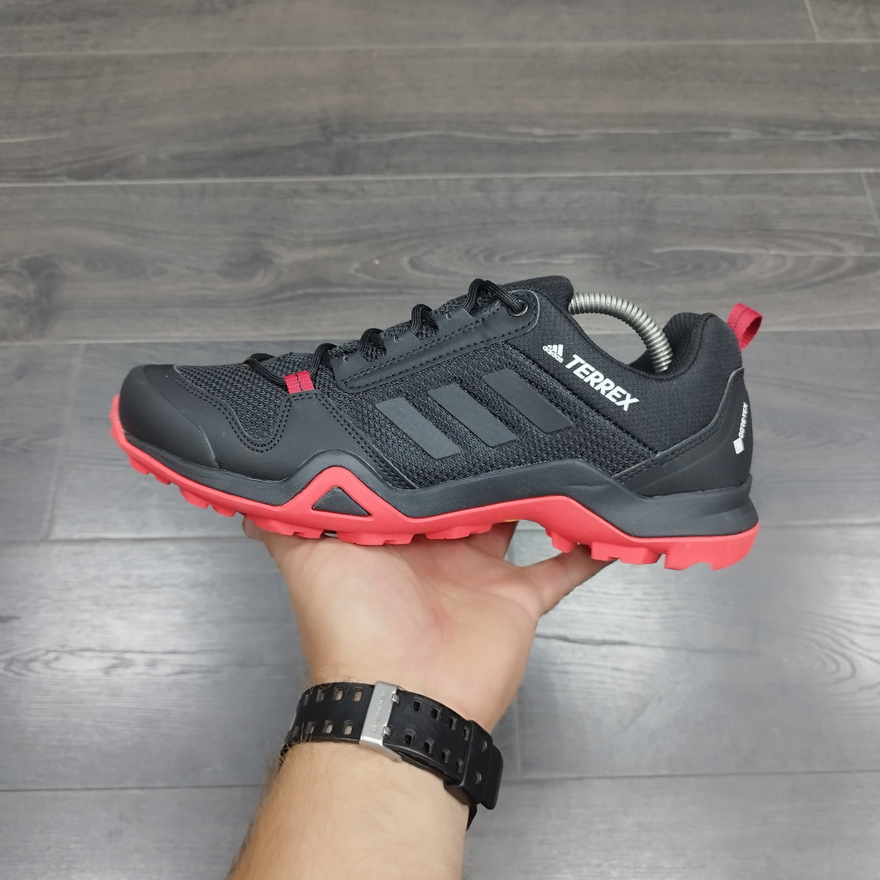 Кроссовки Adidas Terrex AX3 Black Red 41 - фото 1 - id-p164566701