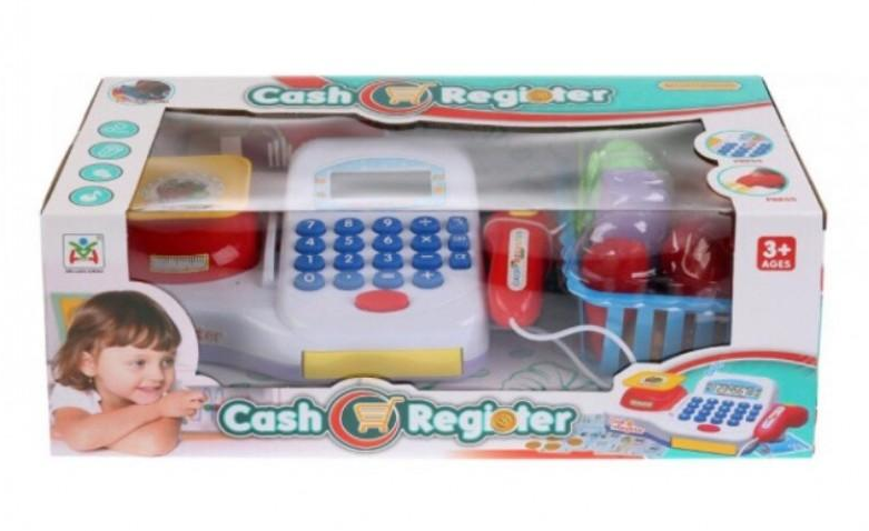 Детская игровая касса арт. LS820A, игрушечный кассовый аппарат супермаркет с продуктами Сканер, микрофон, весы - фото 4 - id-p119852255