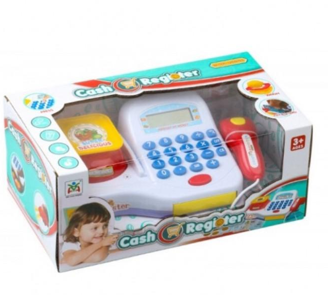 Детская игровая касса арт. LS820A, игрушечный кассовый аппарат супермаркет с продуктами Сканер, микрофон, весы - фото 5 - id-p119852255