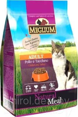 Корм для кошек Meglium Cat Chicken & Turkey / MGS0303 - фото 1 - id-p190318316