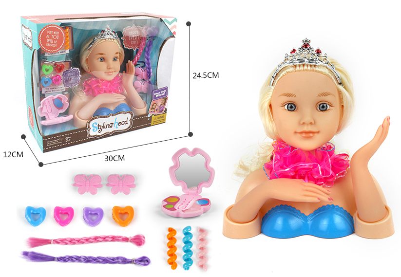 Игровой набор Кукла манекен стилист с аксессуарами для причесок арт.B369-102 для девочек - фото 1 - id-p166877682