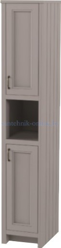 Шкаф-пенал АКВА РОДОС Waterford 35 см R серый мат (ОР0002989) - фото 1 - id-p188504444