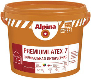 Alpina EXPERT PremiumLatex 7 шелковисто-матовая высоконагружаемая латексная краска, 10л - фото 1 - id-p190323336