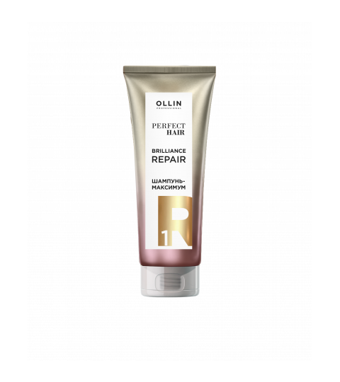 OLLIN PERFECT HAIR BRILLIANCE REPAIR Шампунь-максимум. Подготовительный этап 250мл - фото 1 - id-p190331912