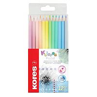 Цветные карандаши "Kolores Pastel", 12 цветов