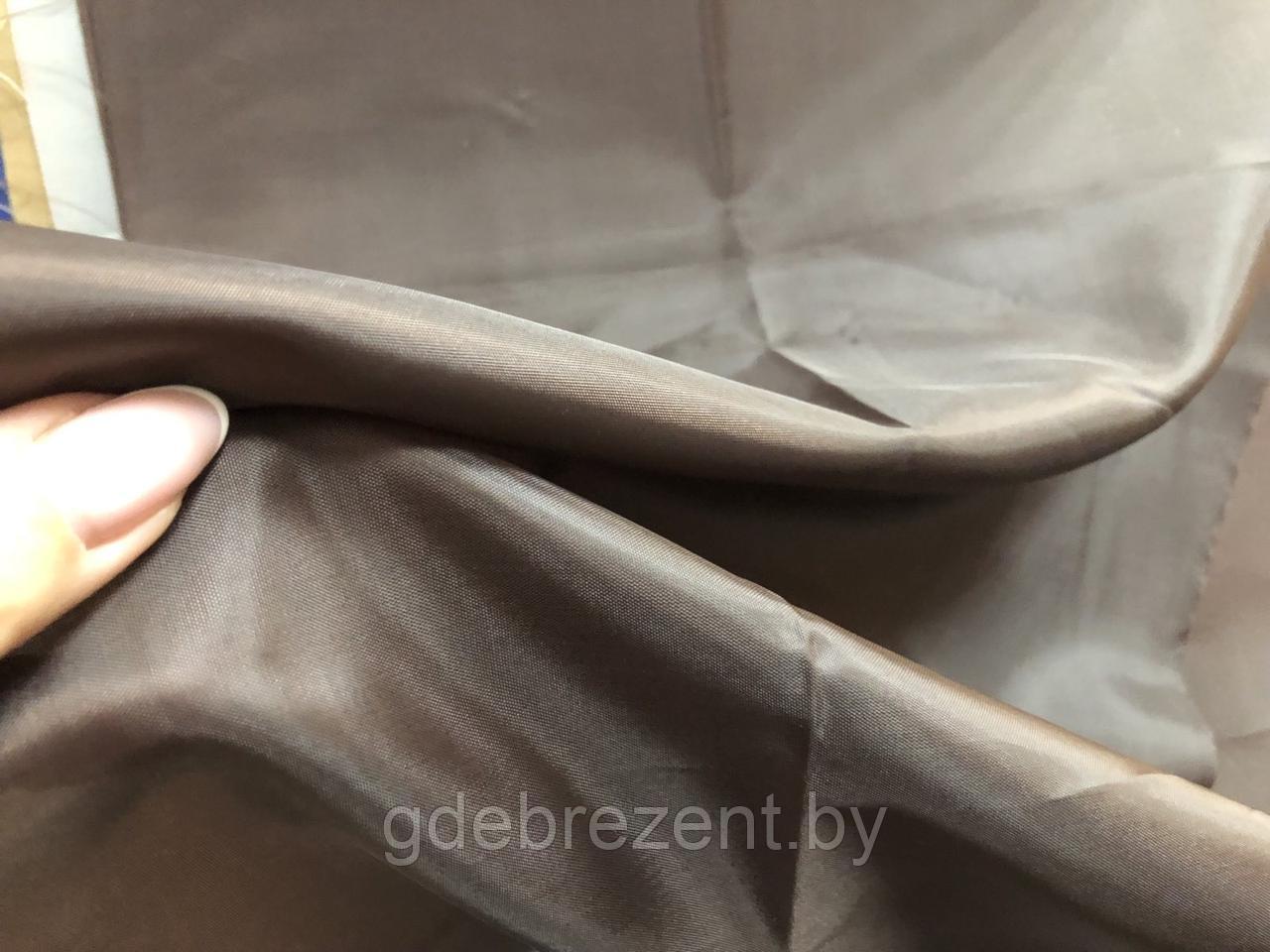 Ткань Подкладка 190Т, цвет 224 коричневый