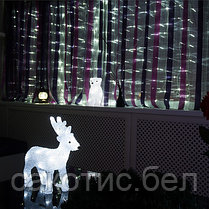 Гирлянда светодиодная Снежинки 20 LED БЕЛЫЕ 2,8 метра, фото 3