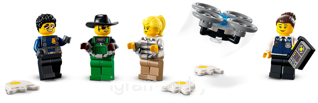 Конструктор Лего Сити Полицейский мобильный командный трейлер LEGO City - фото 5 - id-p190367632