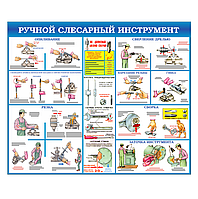 Стенд для кабинета труда "Ручной слесарный инструмент"