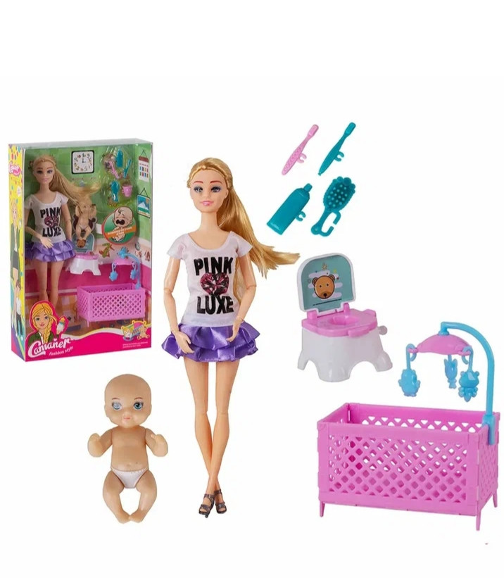 Набор игровой "Детская комната" с куклами и аксессуарами - фото 1 - id-p190376226