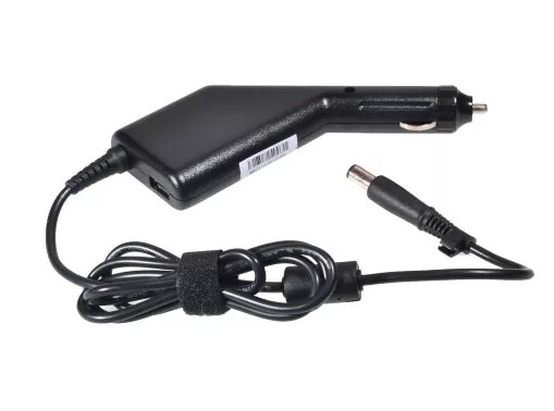 Автомобильное зарядное устройство для HP 90W Штекер: 7.4х5.0 (внутри иголка 3-pin), с USB подключением - фото 1 - id-p170255331