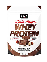 Протеин сывороточный (концентрат+изолят) Whey Light Digest QNT 500г (орех-шоколад)