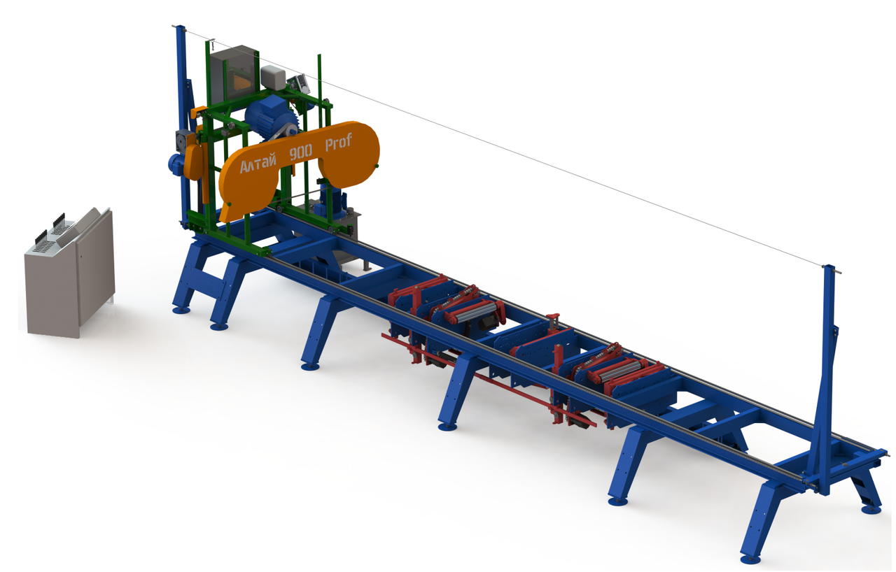 Станок ленточнопильный Алтай 900Prof с гидравлической системой оперирования бревном