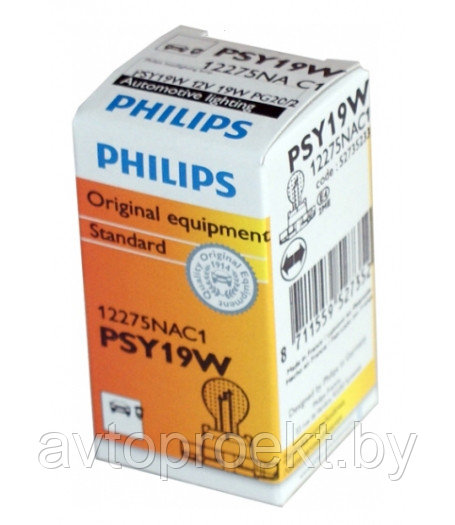 Лампа накаливания PHILIPS 12275C1 HiPerVision PSY19W 12V- 19W (PG20/2)