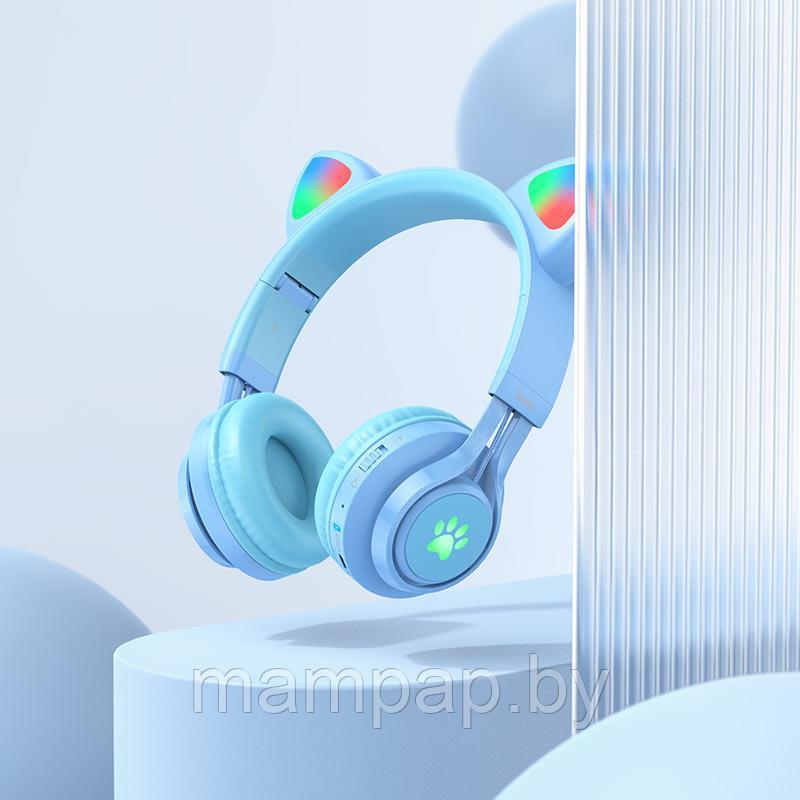 Наушники УШКИ КОТА полноразмерные Hoco W39 Cat Ear bluetooth 5.0 Premium c функцией защиты слуха
