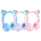 Наушники УШКИ КОТА полноразмерные Hoco W39 Cat Ear bluetooth 5.0 Premium c функцией защиты слуха, фото 3