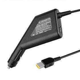 Автомобильное зарядное устройство для Lenovo 90W Штекер: USB (с USB подключением)