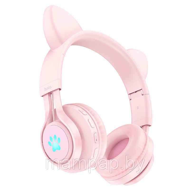 Наушники УШКИ КОТА Hoco W39 Cat Ear bluetooth 5.0 Premium c функцией защиты слуха - фото 1 - id-p190400817