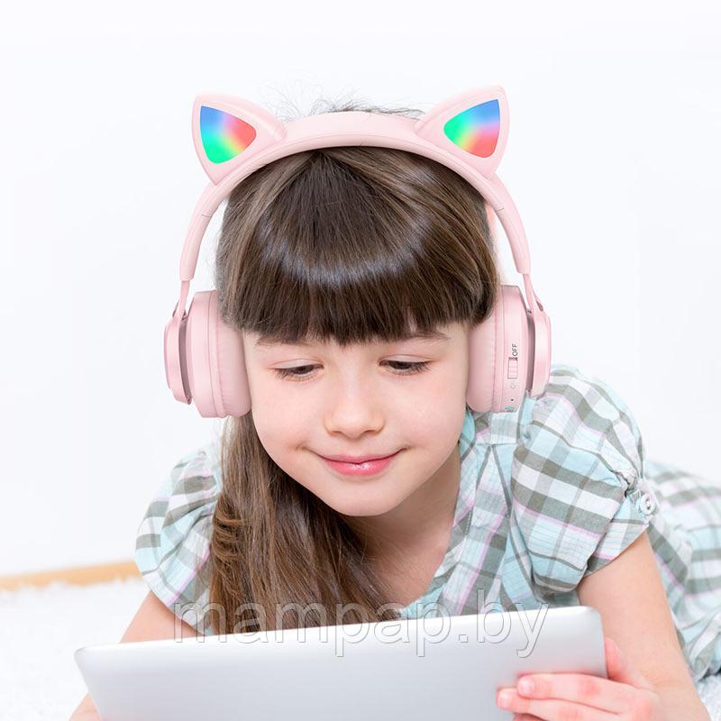 Наушники УШКИ КОТА Hoco W39 Cat Ear bluetooth 5.0 Premium c функцией защиты слуха - фото 2 - id-p190400817