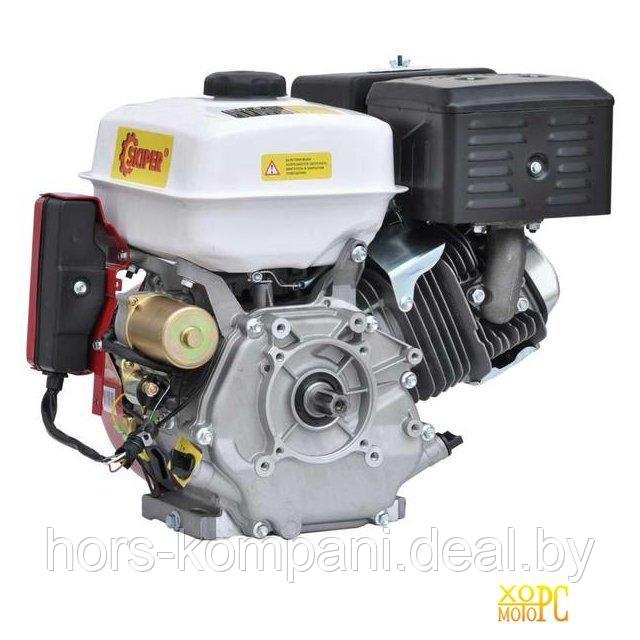Двигатель бензиновый Skiper N190F/E(SFT) (электростартер) (16 л.с., шлицевой вал диам. 25мм х40мм) - фото 2 - id-p190403611