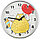Часы настенные «Тройка» «Кот», рамка серебристая, фото 2
