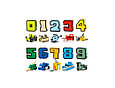 Трансформеры цифры роботы от 0 до 9 большой игровой набор 10 штук, фото 7