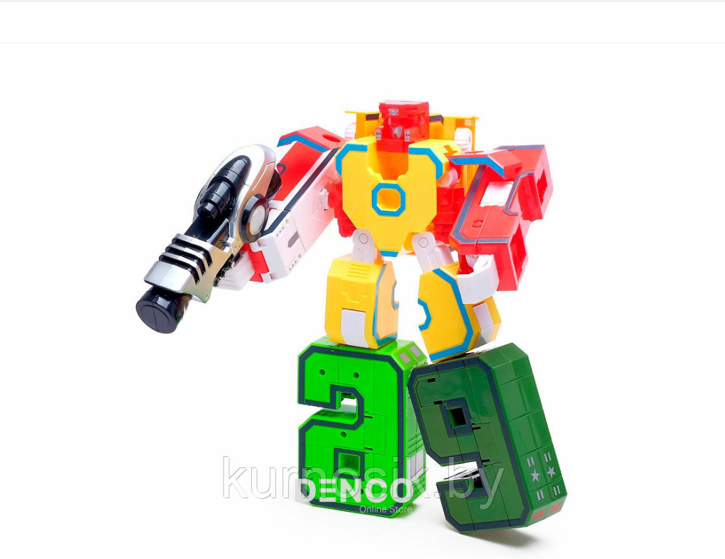 Трансформеры цифры роботы от 0 до 9 Космос и Пожарный XL большой игровой набор 10 штук - фото 3 - id-p190502469