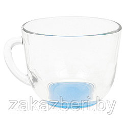 Чашка чайная стеклянная "Лак микс new" 200мл, д8,5см, h7см, форма "Гламур" (Россия)