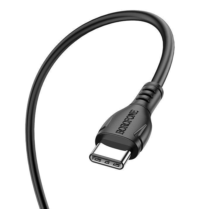 Зарядный USB дата кабель BOROFONE BX51 Type-C - Type-C PD 60W, 3.0A, 1м, черный 556238 - фото 2 - id-p190518958