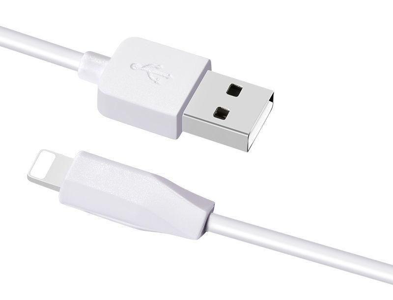 Зарядный USB дата кабель HOCO X1 Lightning, 2.1A, 3м, белый 556243, фото 1