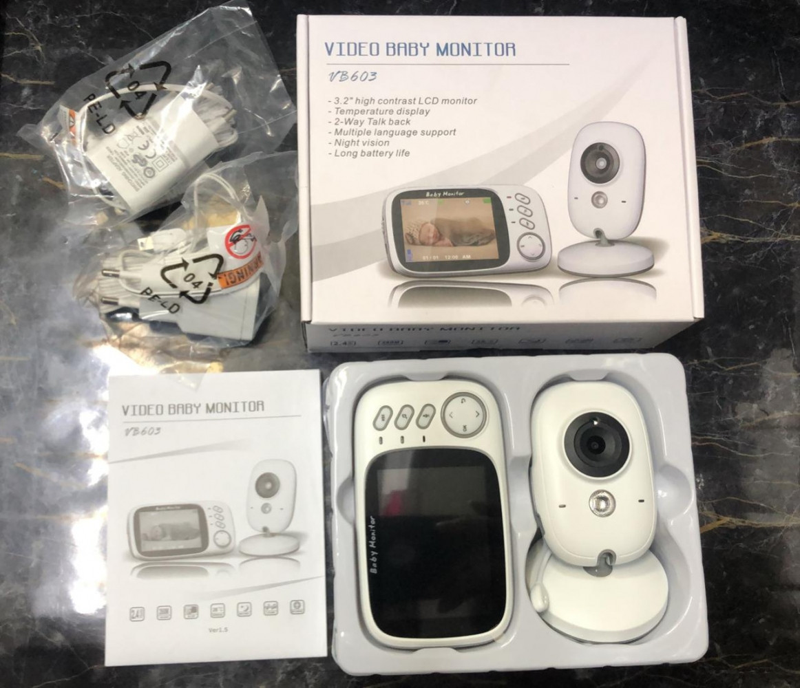 Видео няня беспроводная Video Baby monitor VB-603 (датчик температуры, ночное видение, 8 колыбельных, 2-х - фото 9 - id-p190523581