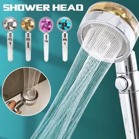 Насадка - лейка для душа с вентилятором Turbocharged Water Saving Shower SV 0615 (голубой) - фото 9 - id-p178776407