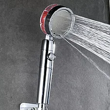 Насадка - лейка для душа с вентилятором Turbocharged Water Saving Shower SV 0615 (Красный), фото 2