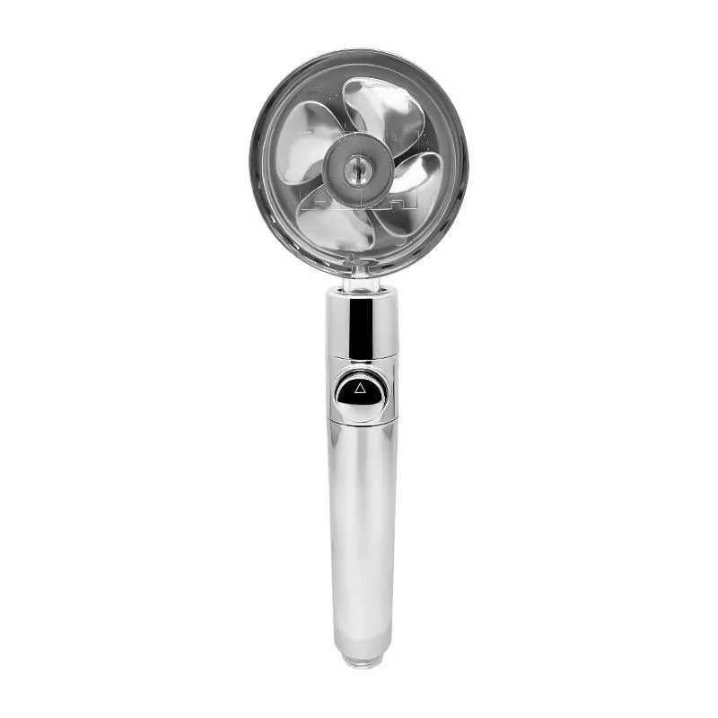 Насадка - лейка для душа с вентилятором Turbocharged Water Saving Shower SV 0615 (серебро) - фото 1 - id-p178776405