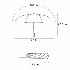 Зонт BN210512 / 8 спиц / двойного назначения / анти-УФ (Хризантема), фото 3