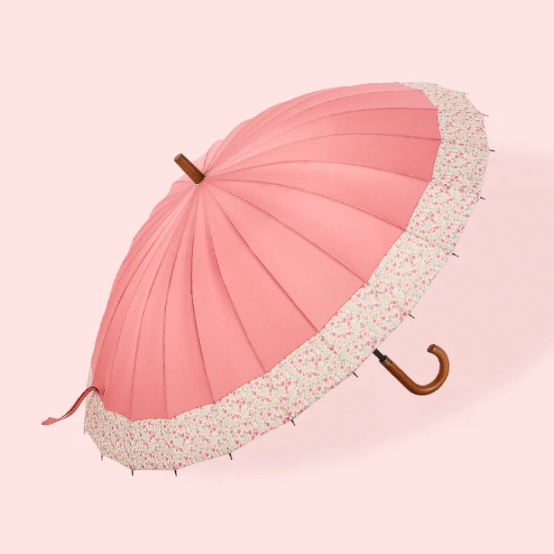 Зонт-трость BN21051 / 24 спицы (Розовый) - фото 4 - id-p190524858
