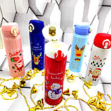 Новогодняя термокружка Merry Christ, 500 ml Розовая Дедушка Мороз, фото 4