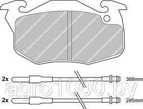 КОЛОДКИ ТОРМОЗНЫЕ ДИСКОВЫЕ FDB719 DN